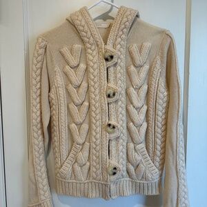 Sleeping on Snow Cable Knit Wool Sweater - beautiful, but needs repair